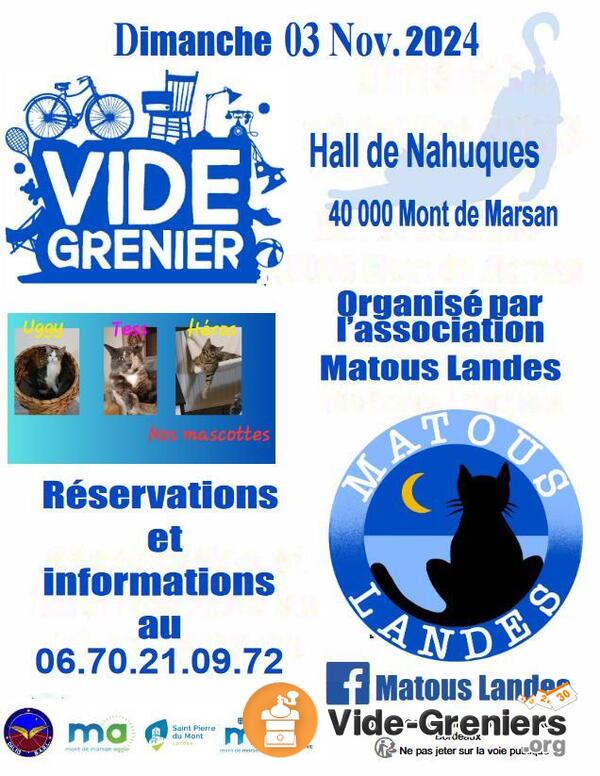 Vide grenier de l'association MATOUS LANDES