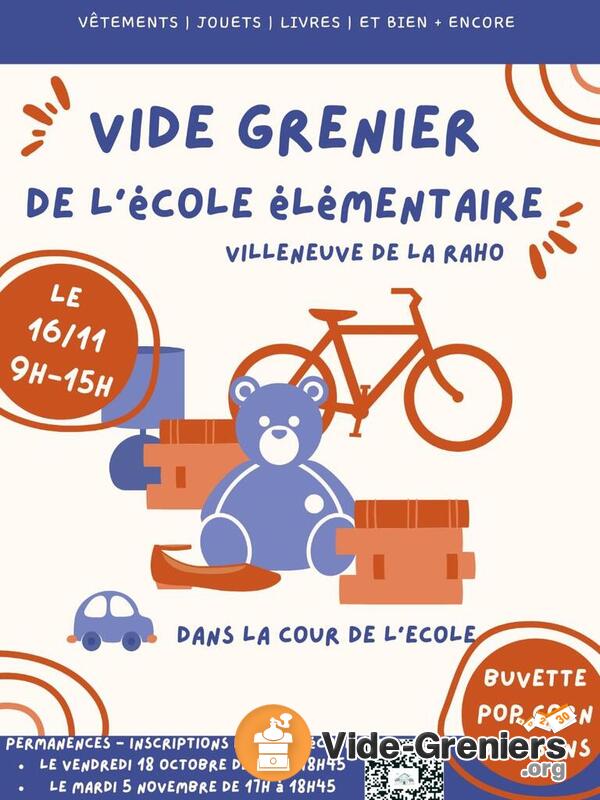 Vide-Grenier de l'école élémentaire de Villeneuve de la Raho