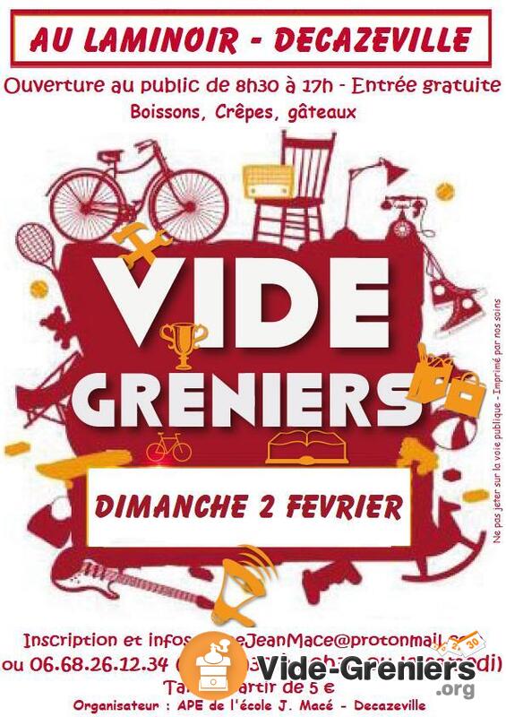 Vide Grenier de l'école Jean Macé au Laminoir de Decazeville