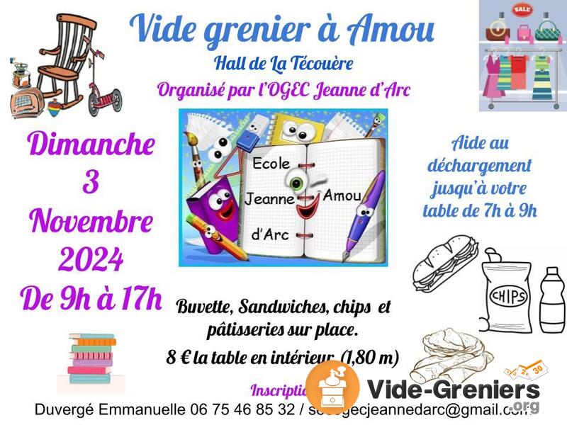 Vide grenier de l'école Jeanne d'Arc Amou