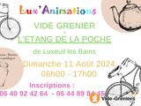 Photo Vide grenier de l'Etang de la Poche Luxeuil - LUXANIMATIONS à Luxeuil-les-Bains