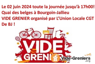 Photo de l'événement Vide-grenier de l'union locale CGT de Bourgoin