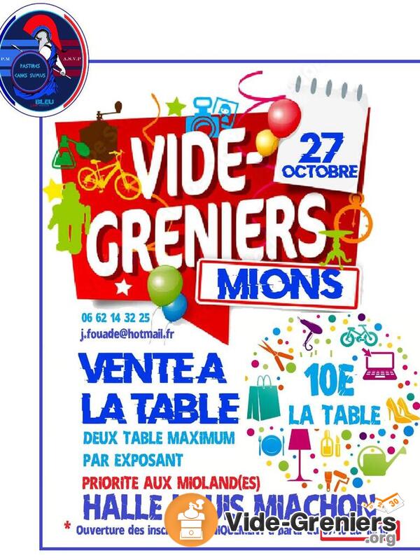 Vide grenier a la table