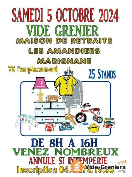 Vide grenier Maison de retraite Les Amandiers