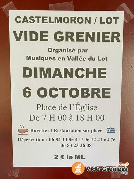 Vide grenier de Musiques en Vallée du Lot