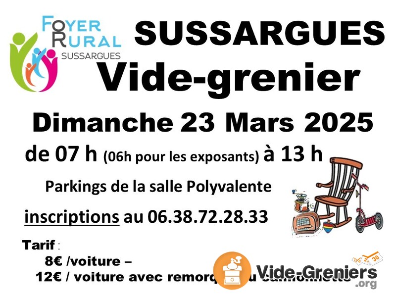 Vide Grenier organisé par le Foyer rural de Sussargues