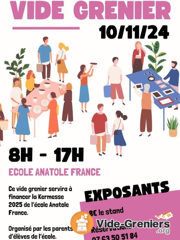 Vide grenier des parents d'élèves de l'école Anatole France