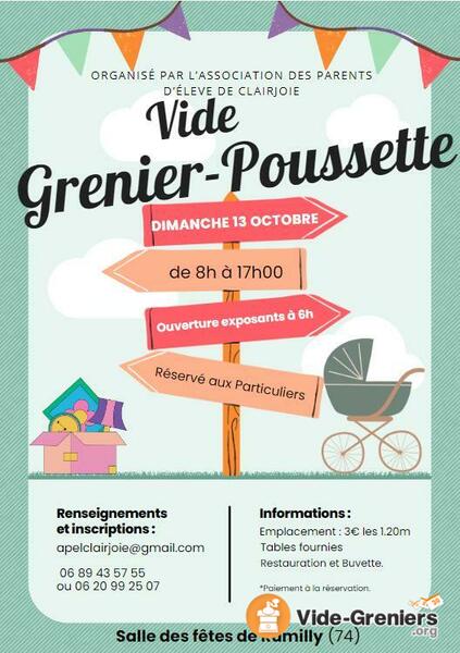 Vide grenier-poussette