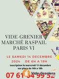 vide grenier Raspail emplacement limite