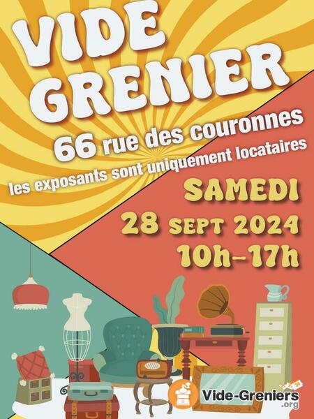 vide grenier réservés aux locataires du 66 rue des couronnes