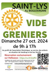 Vide grenier Rotary Club de Saint-Lys