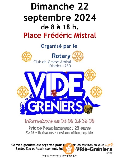 Vide Grenier Rotary Grasse Amiral