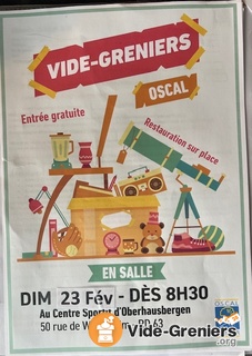 Photo de l'événement vide grenier en salle par l'OSCAL