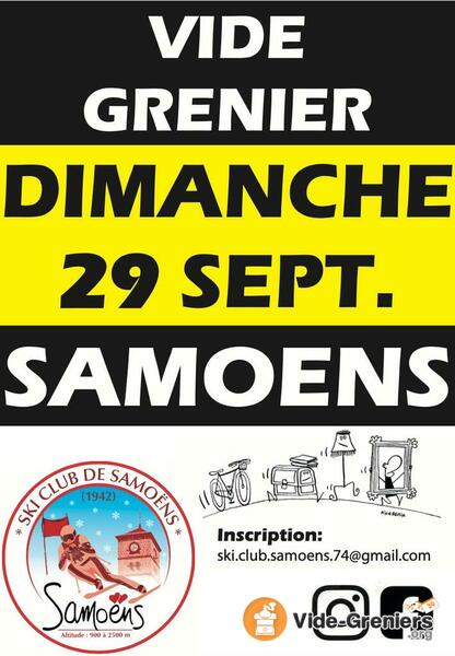 Vide grenier de Samoëns - place du Gros Tilleul