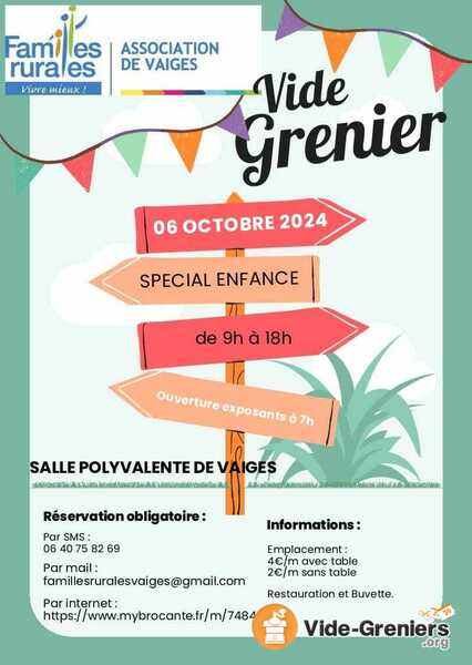 Vide grenier spécial enfance