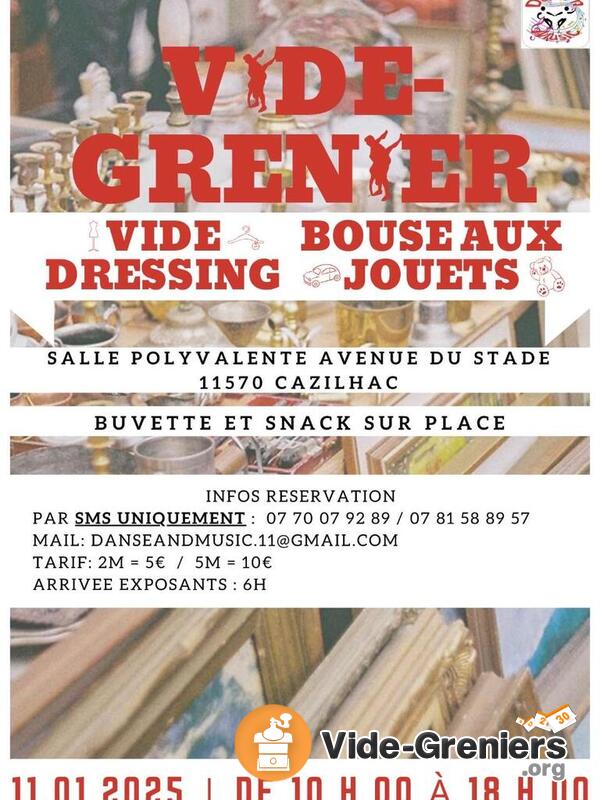 Vide grenier, Vide dressing, bourse jouets...