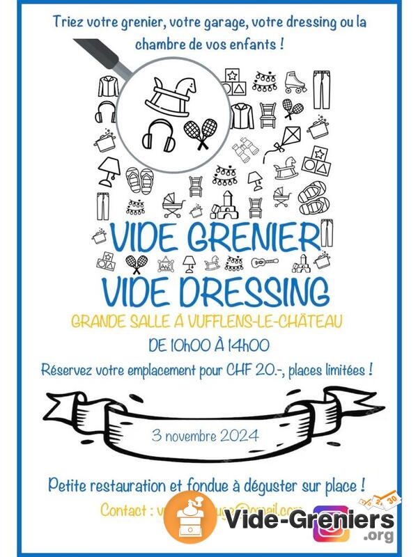 Vide-grenier, vide-dressing à Vufflens-le-Château