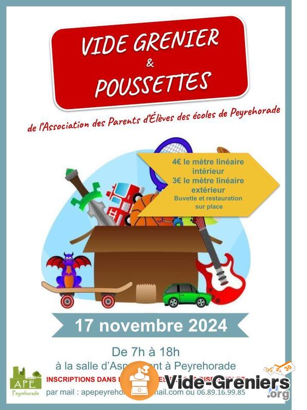 vide grenier vide poussette