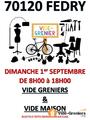 Vide greniers, brocante à fedry 70120