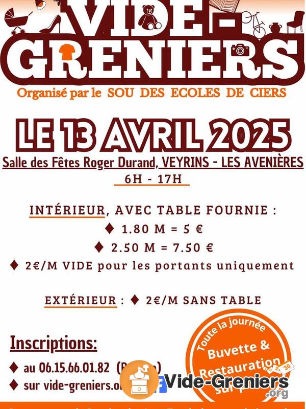 Vide-Greniers du Sou des Ecoles de Ciers