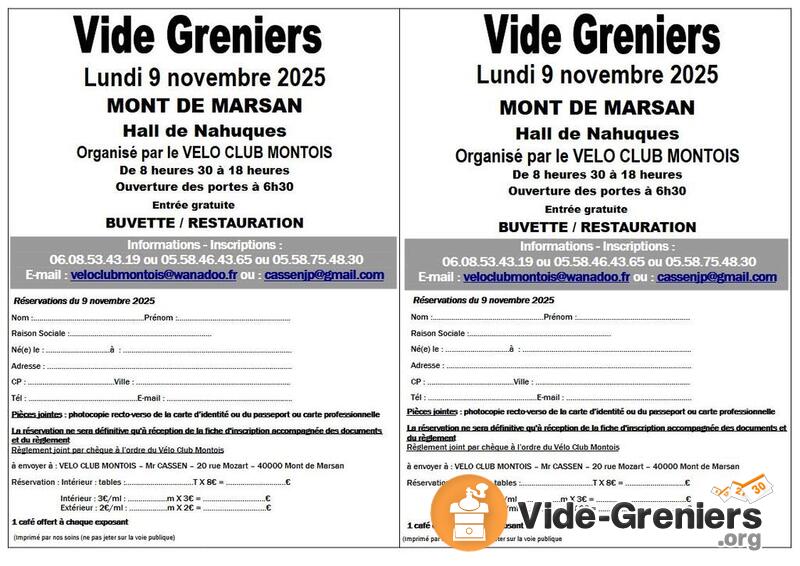 Vide greniers du velo club montois