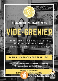 Photo de l'événement Vide greniers Esvd tennis la ville aux dames