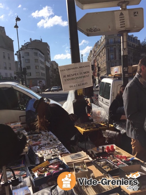 Vide greniers et brocante cours de Vincennes nation Paris 20