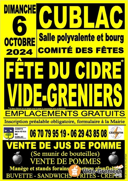 Vide-greniers et fête du cidre