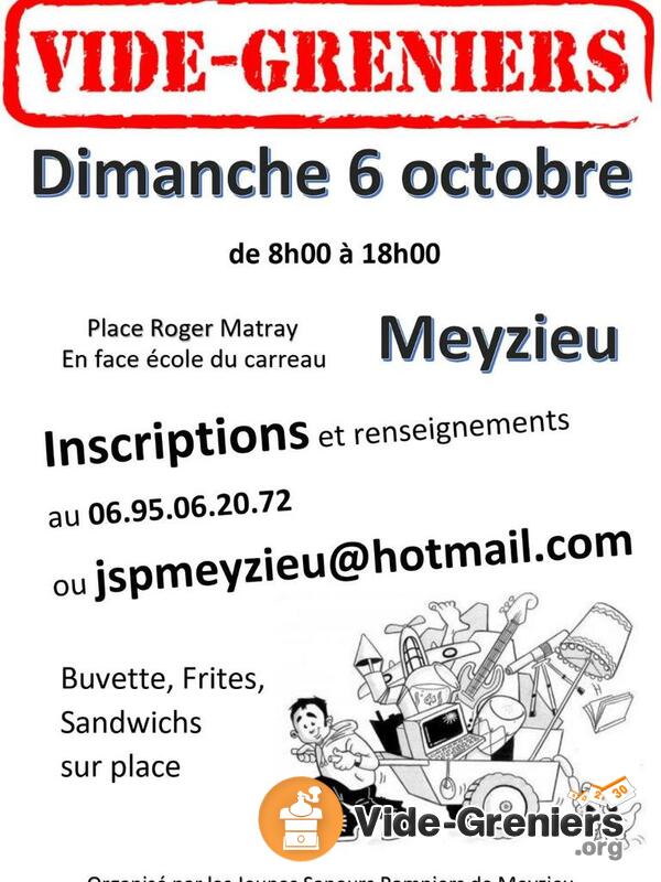 Vide greniers des Jeunes Sapeurs Pompiers de Meyzieu