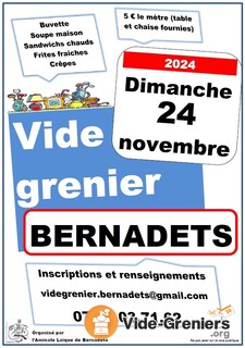 Photo de l'événement Vide-greniers de l'Amicale Laïque de Bernadets