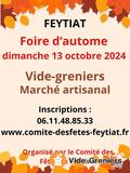 Photo Vide-greniers de la foire d'automne à Feytiat