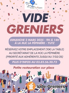 Photo de l'événement Vide greniers à la MJC de Yutz