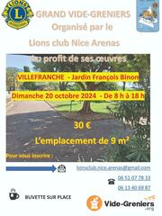 Vide greniers organisé par le lions club Nice Arenas