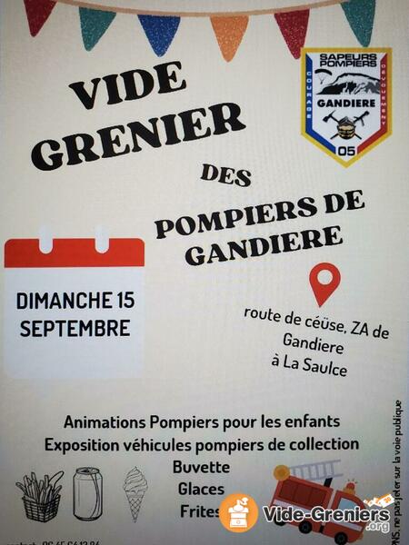 Vide-Greniers des Sapeurs pompiers de Gandiere