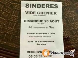 Photo de l'événement Vide greniers de Sindères