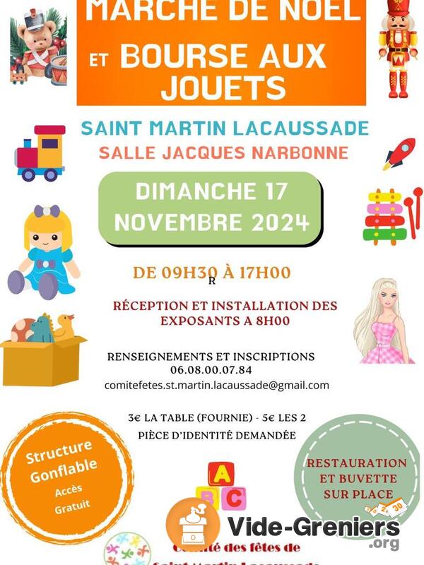 Vide jouets et marché de Noël