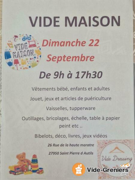 Vide maison et dressing