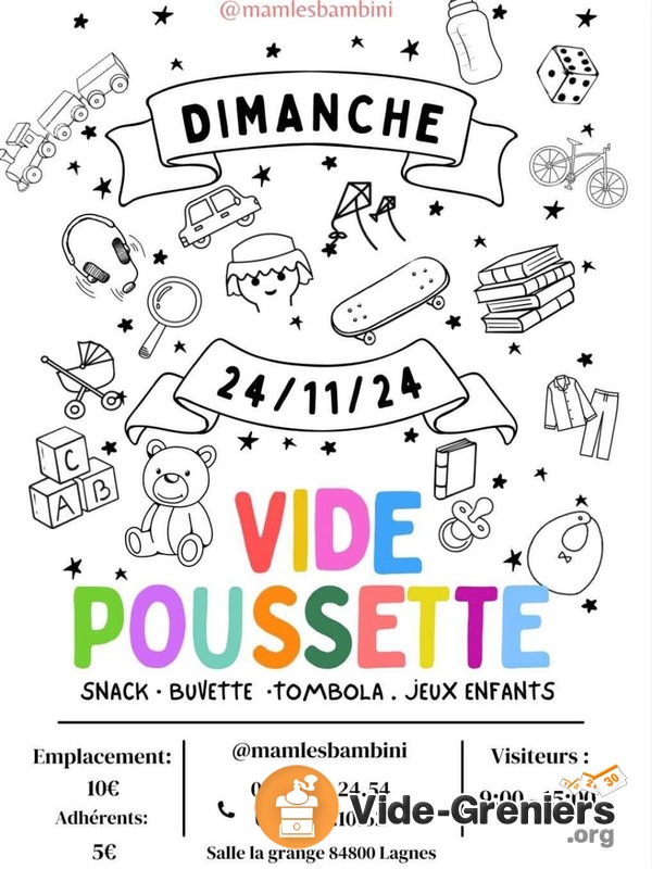 Vide poussette les Bambini