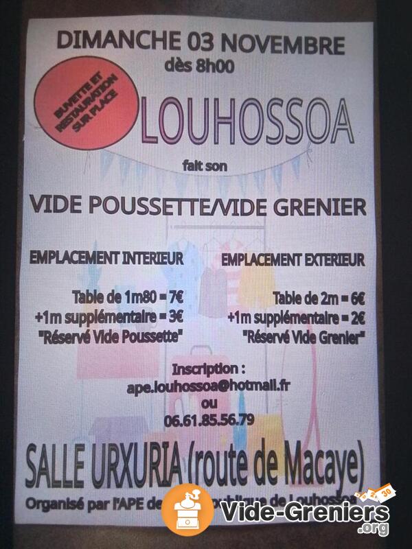 Vide poussette et vide grenier