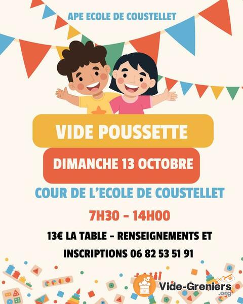 Vide poussette de l'école de coustellet