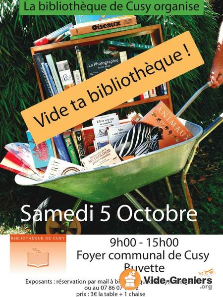 Vide ta bibliothèque