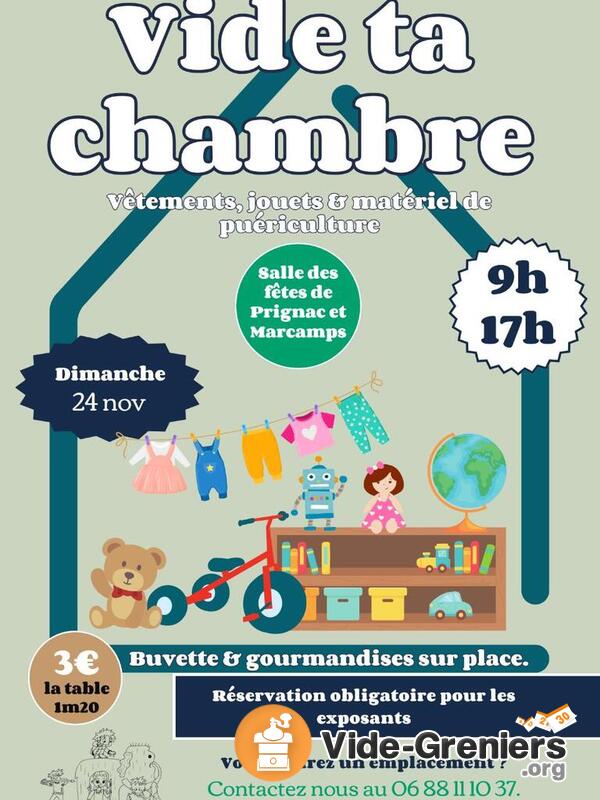 Vide ta chambre 24 Nov 2024 PRIGNAC ET MARCAMPS 33710