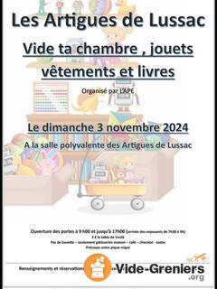 Vide ta chambre, jouets, Vêtements et livres