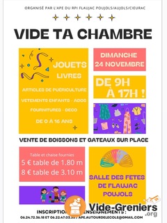 Vide ta chambre : vêtements jouets enfants et ados