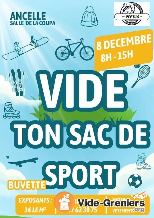 Vide ton sac de sport